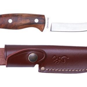 Browning Knife Madera Fixed Walnutt, Leather Sheath 10cm