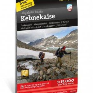 Calazo Högalpin karta Kebnekaise 1:15.000